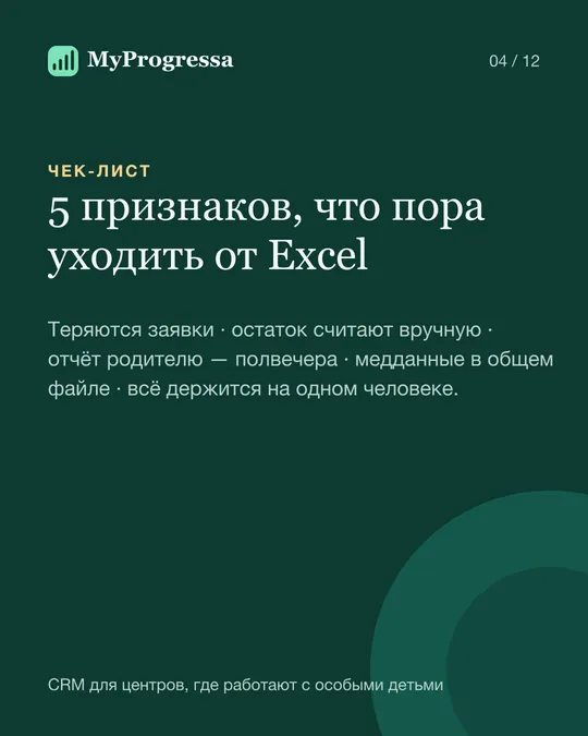 Пять признаков того, что центру пора уходить от Excel